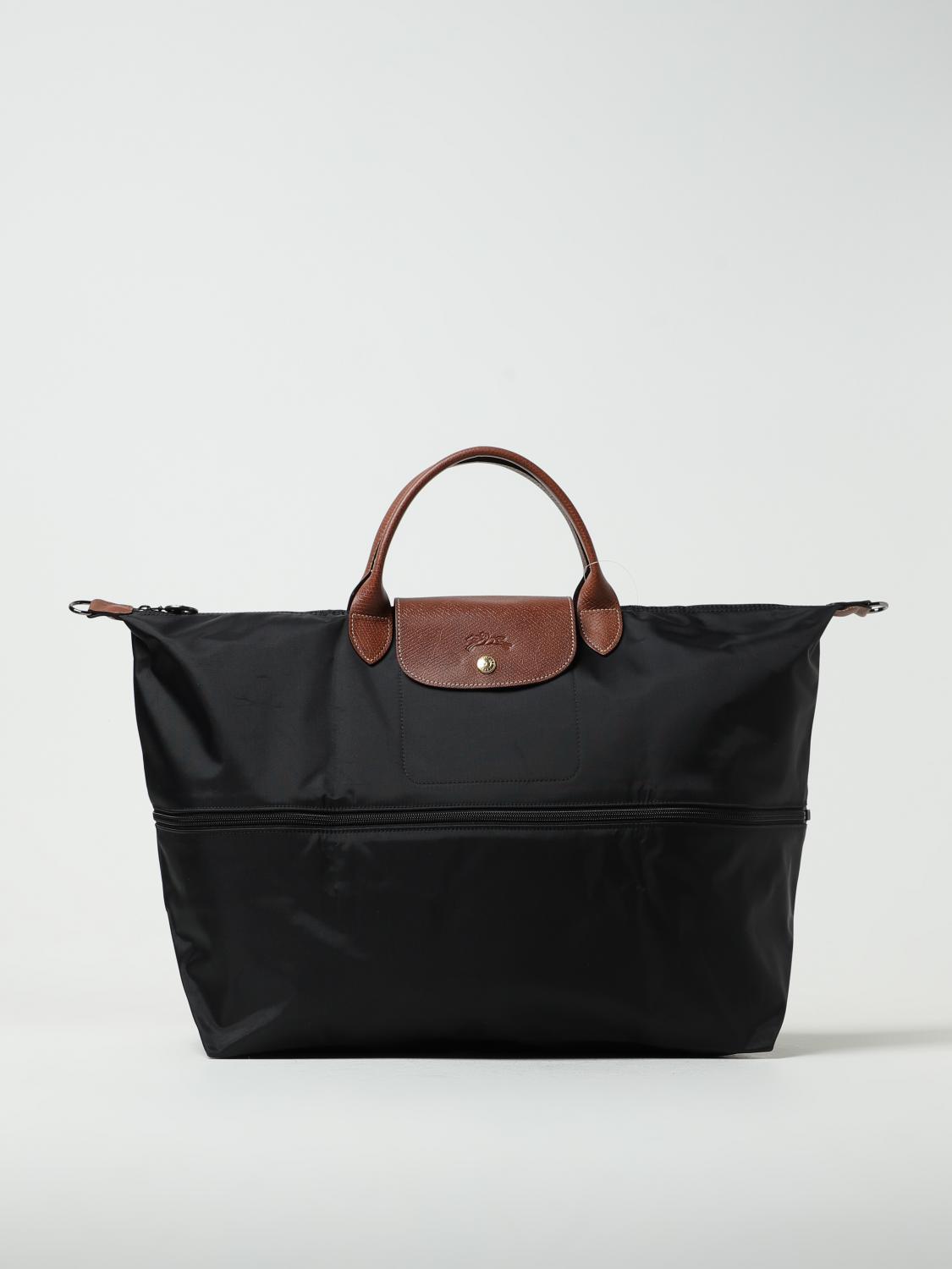  Longchamp Le Pliage travel bag in recycled nylon and leather