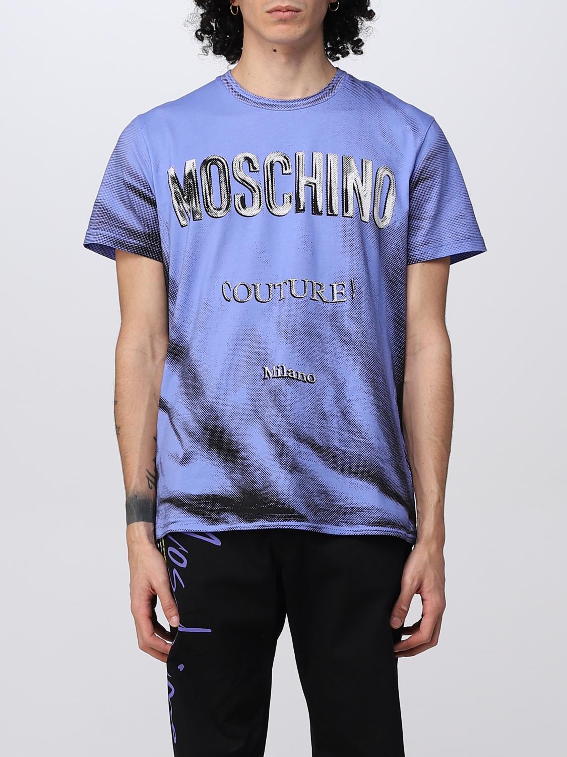 Moschino Couture T-Shirt MOSCHINO COUTURE Men colour Gnawed Blue