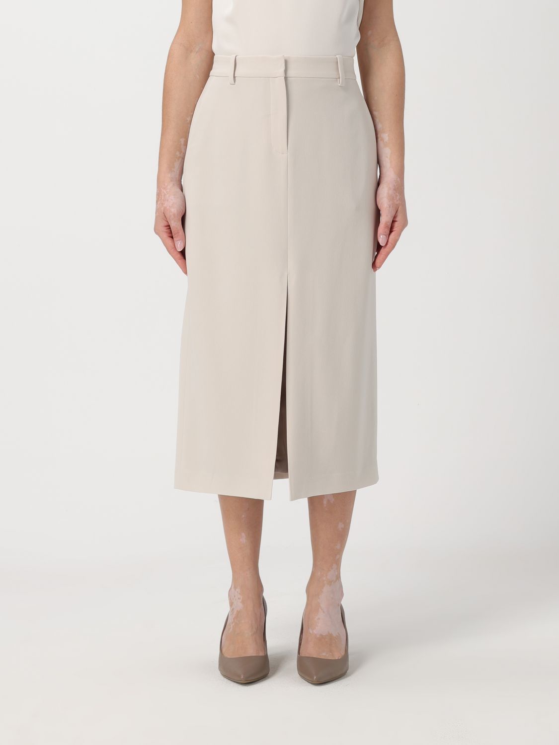 Theory Skirt THEORY Woman colour Cream