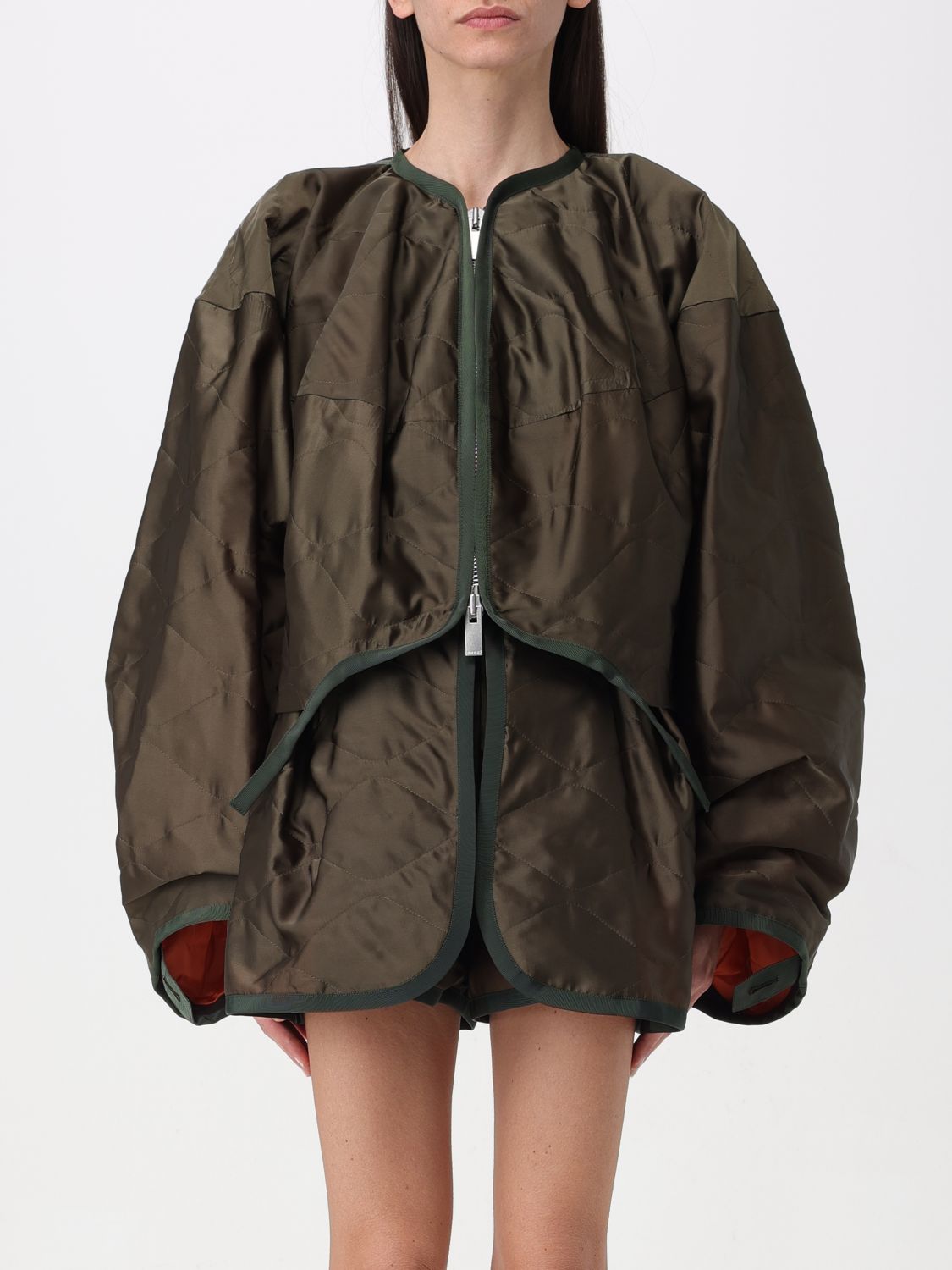 Sacai Jacket SACAI Woman colour Kaki