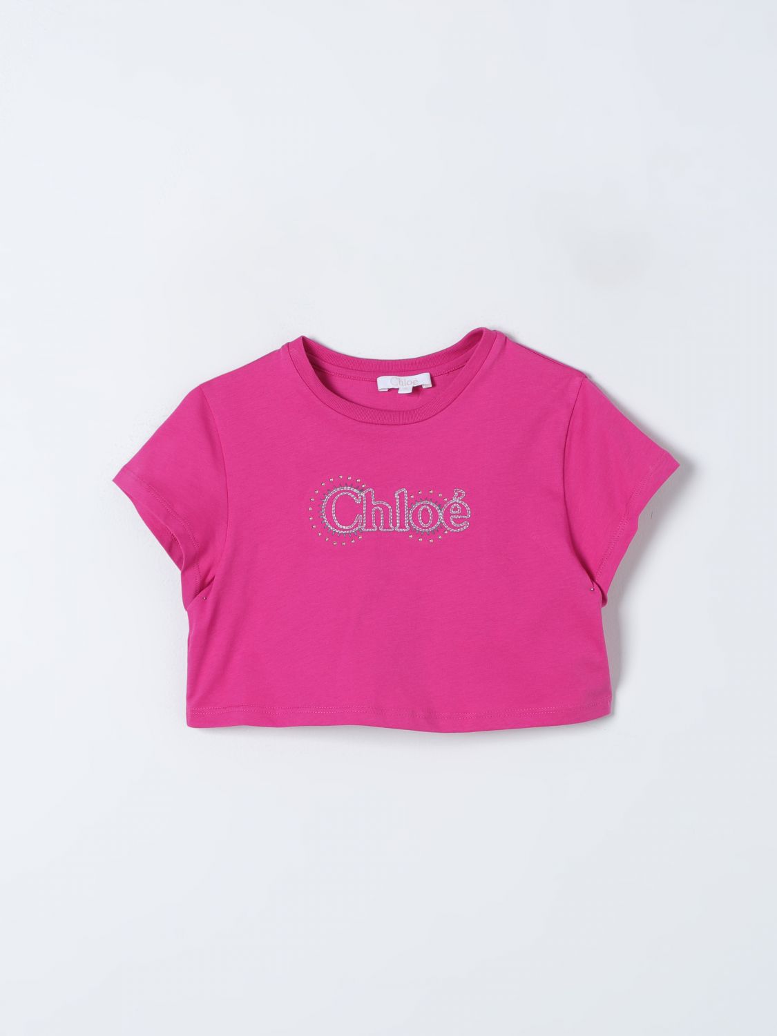 Chloé T-Shirt CHLOÉ Kids colour Fuchsia