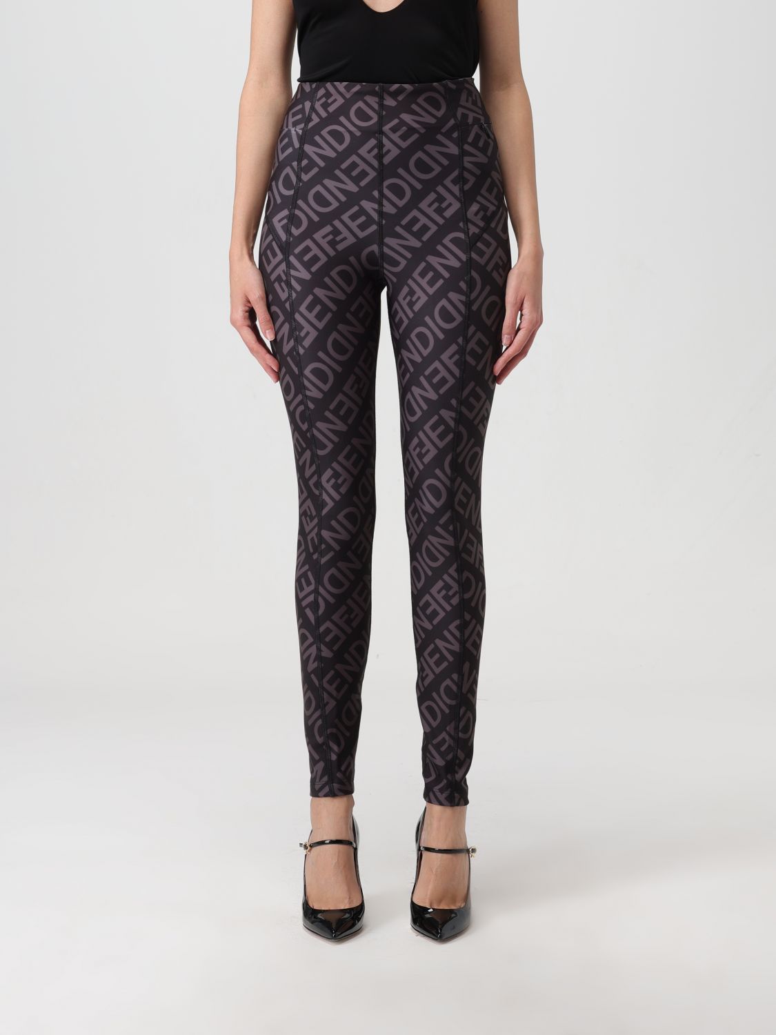 FENDI Trousers FENDI Woman colour Black