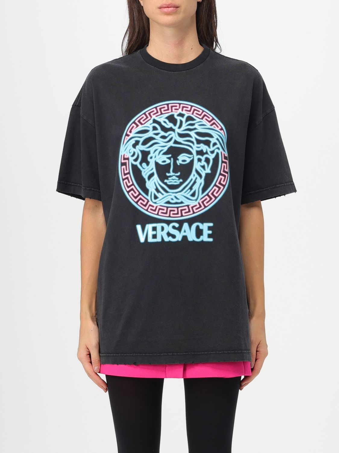 Versace T-Shirt VERSACE Woman colour Black