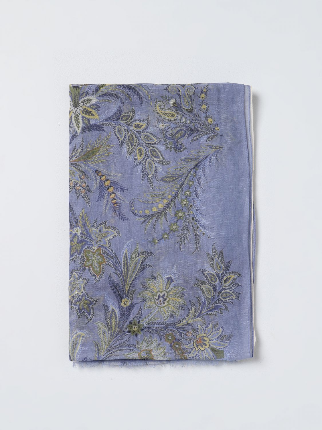 Etro Scarf ETRO Men colour Gnawed Blue