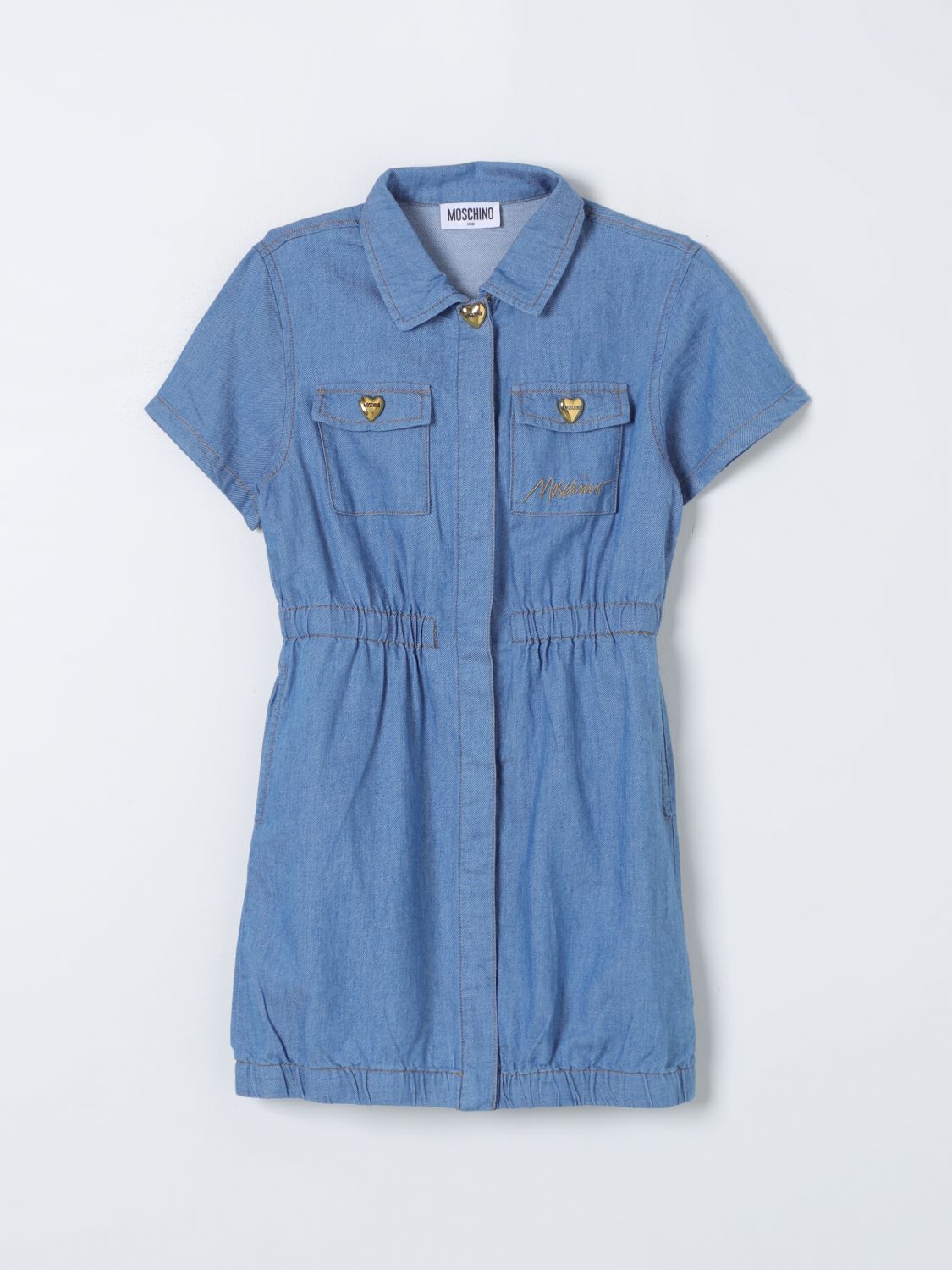  Dress MOSCHINO KID Kids colour Denim