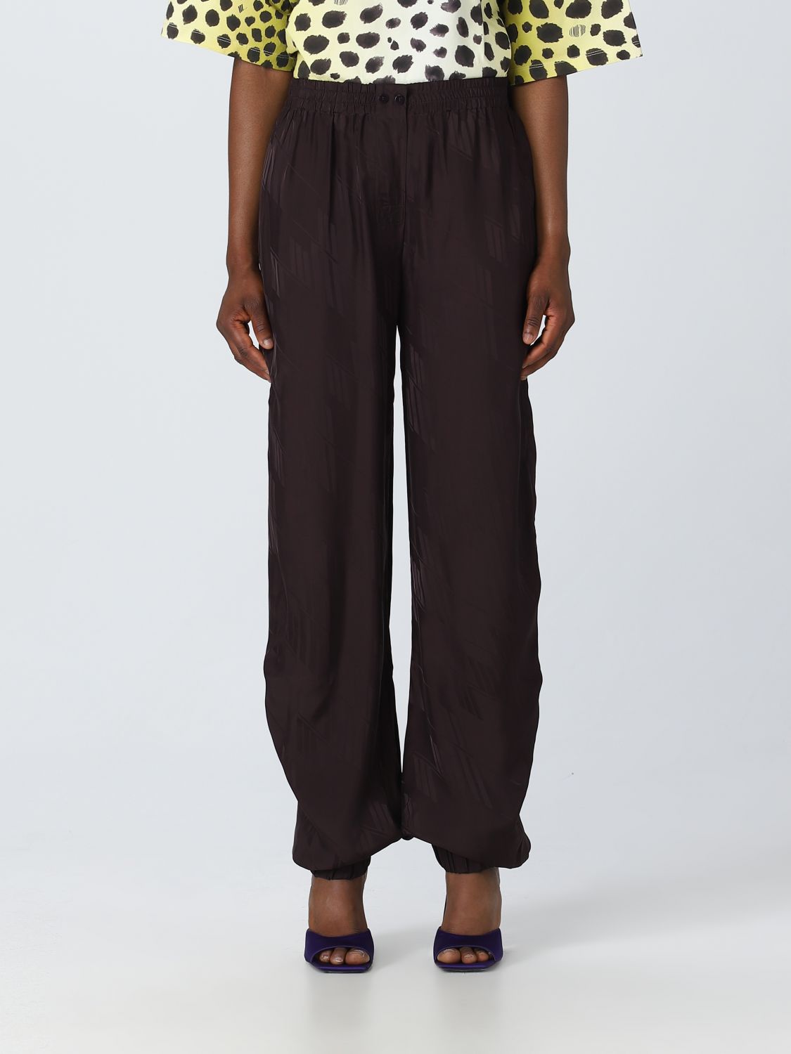 The Attico Trousers THE ATTICO Woman colour Brown