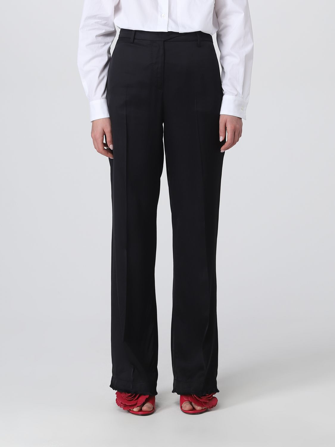 N° 21 Trousers N° 21 Woman colour Black