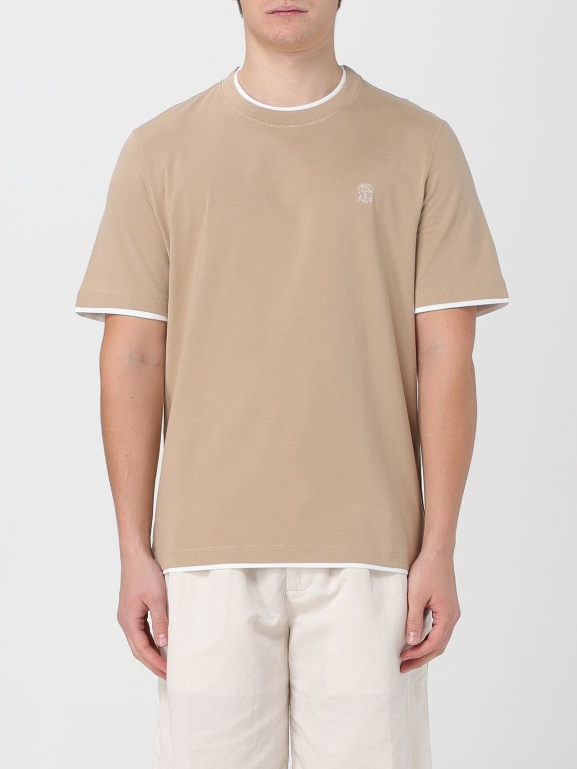 Brunello Cucinelli T-Shirt BRUNELLO CUCINELLI Men colour Beige