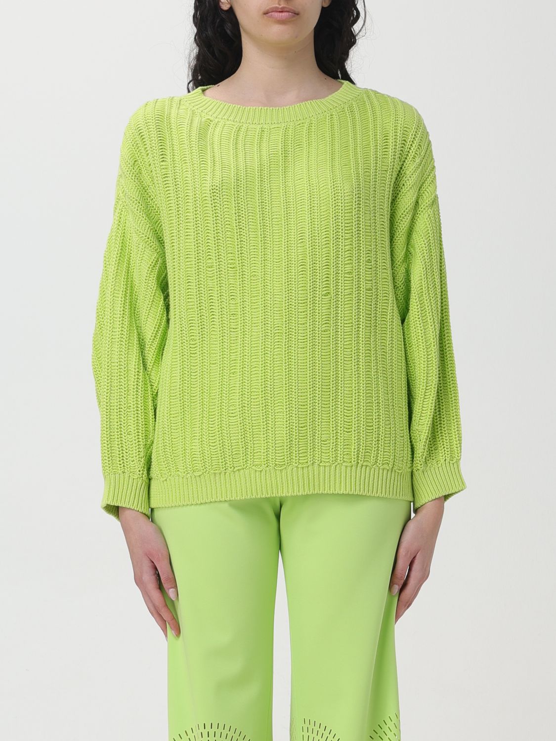 Liviana Conti Jumper LIVIANA CONTI Woman colour Lime