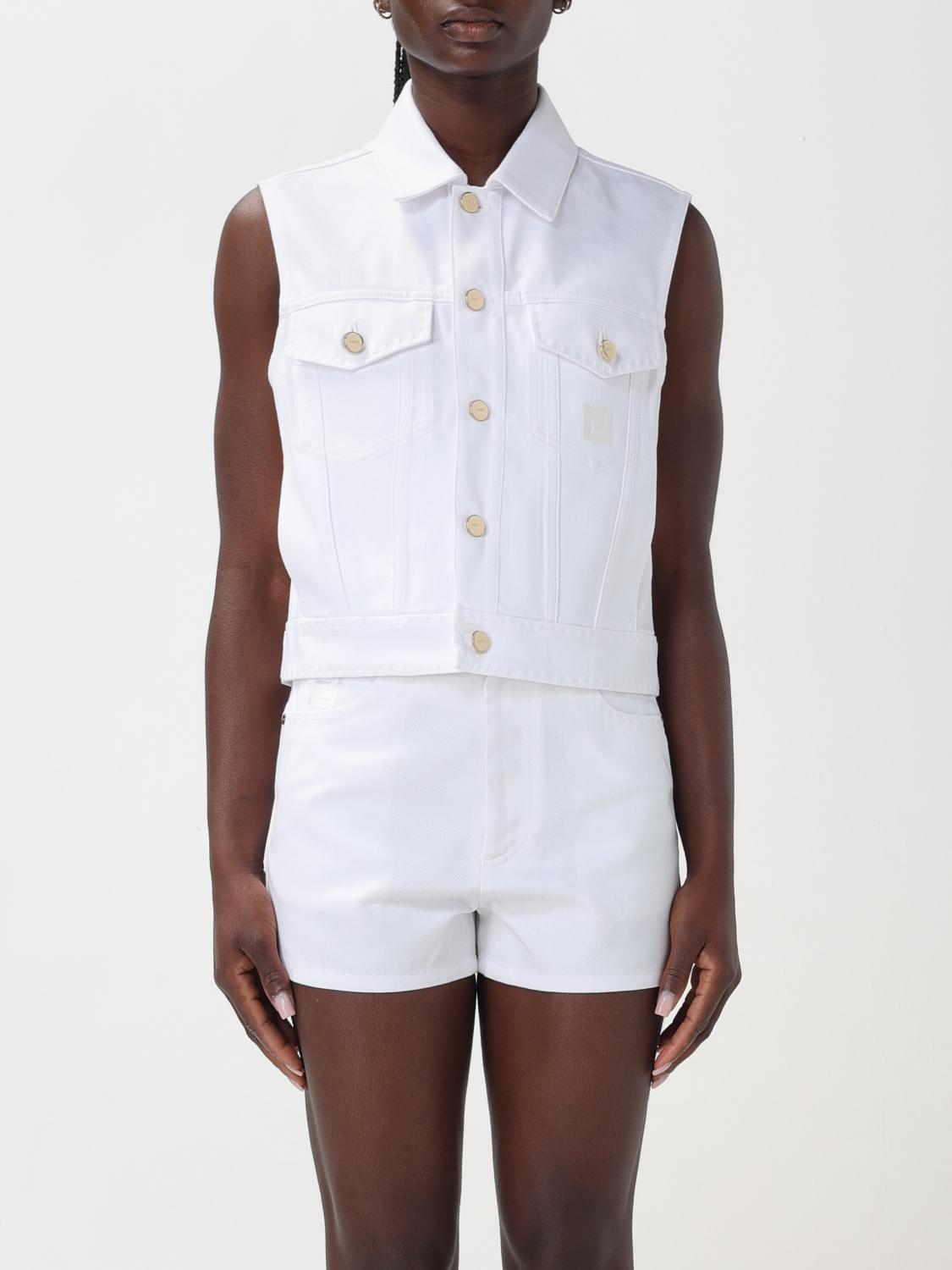 FENDI Waistcoat FENDI Woman colour White