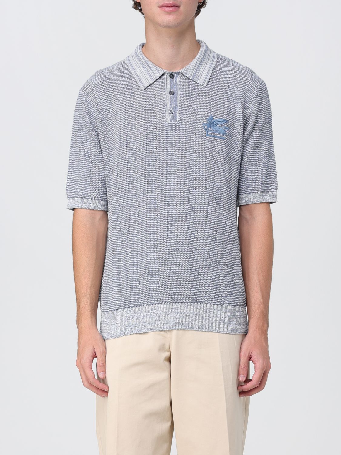 Etro Polo Shirt ETRO Men colour Blue