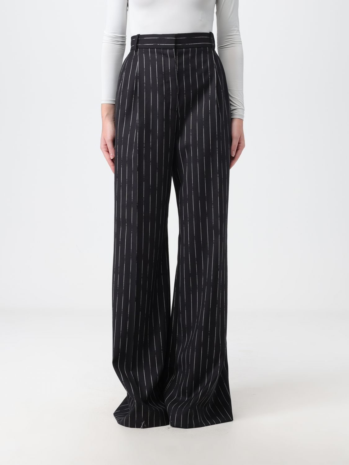 Alexander McQueen Trousers ALEXANDER MCQUEEN Woman colour Black