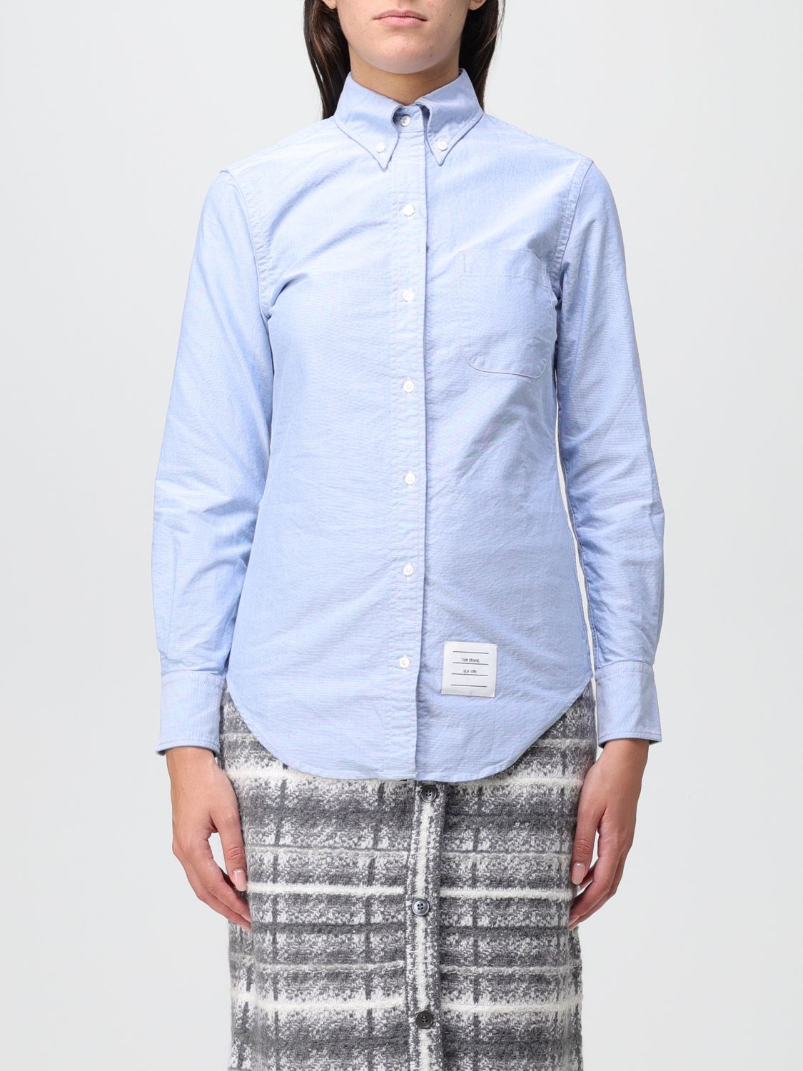 Thom Browne Shirt THOM BROWNE Woman colour Gnawed Blue