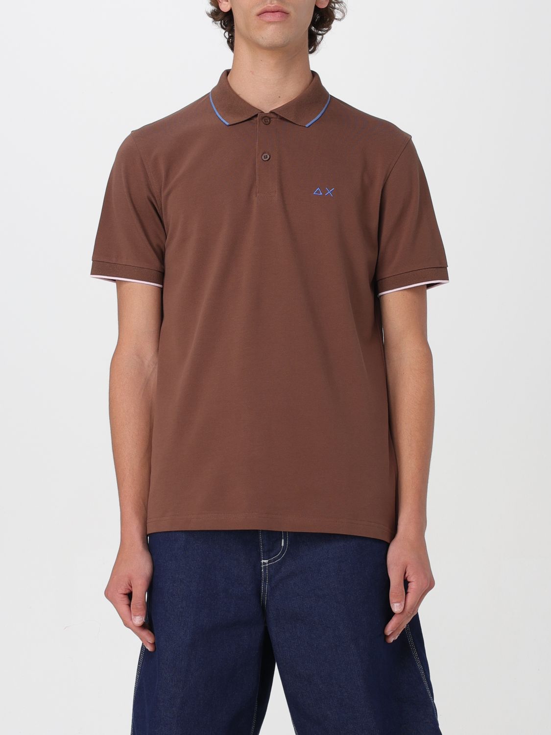  Polo Shirt SUN 68 Men colour Brown