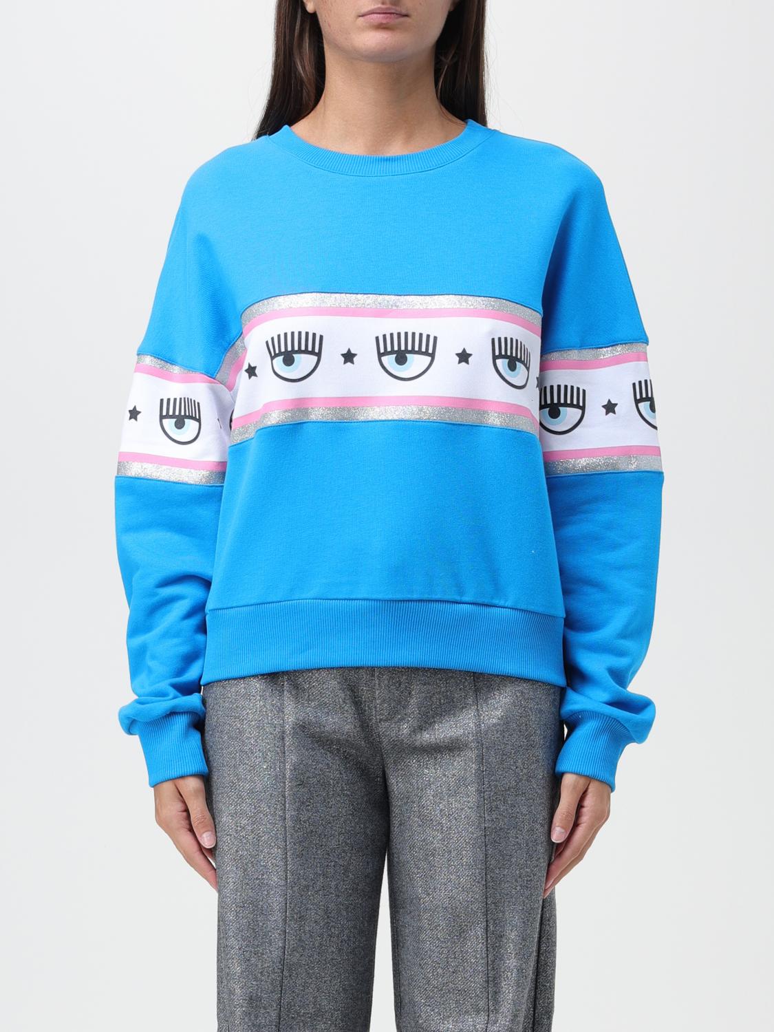 CHIARA FERRAGNI Sweatshirt CHIARA FERRAGNI Woman colour Gnawed Blue