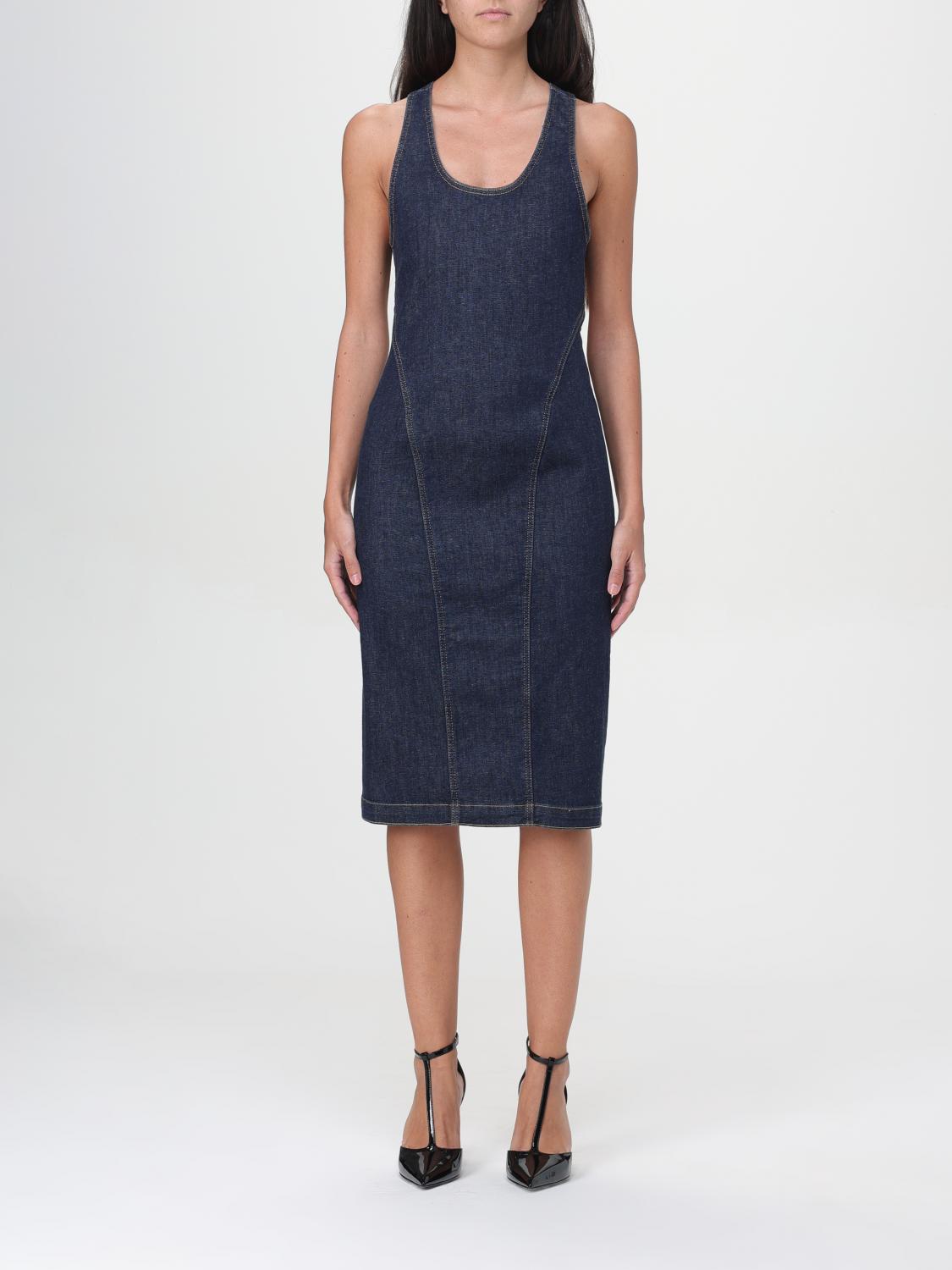 Alaïa Dress ALAÏA Woman color Denim