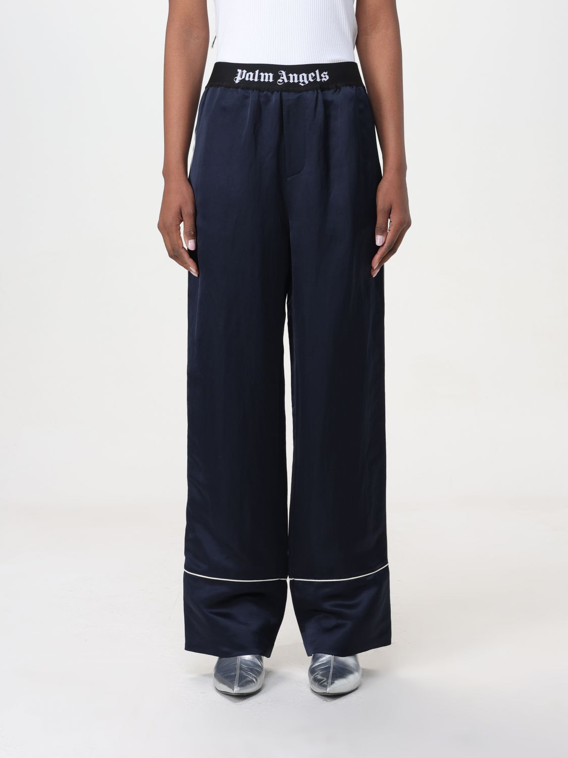 PALM ANGELS Trousers PALM ANGELS Woman colour Blue