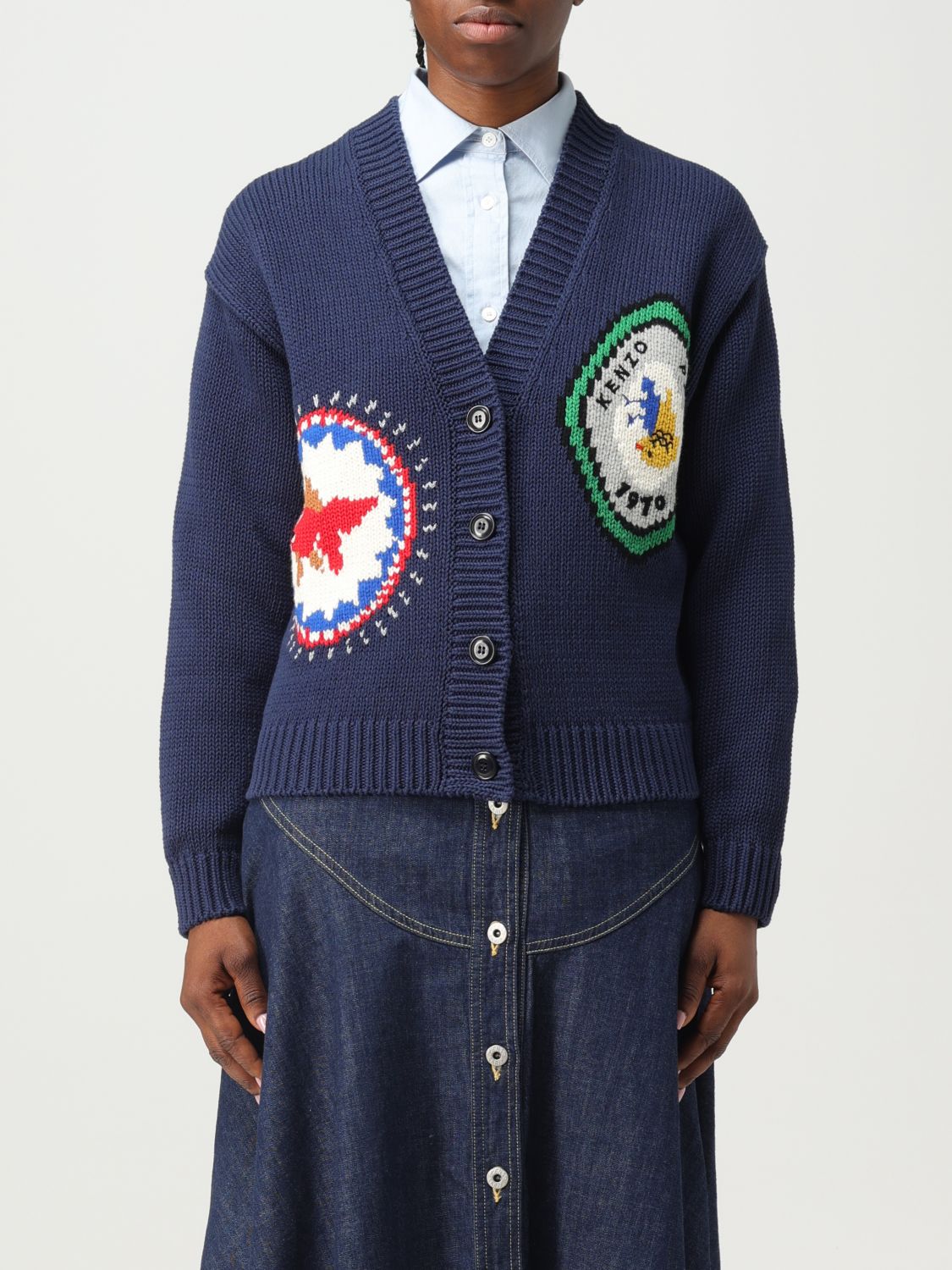 Kenzo Cardigan KENZO Woman colour Blue