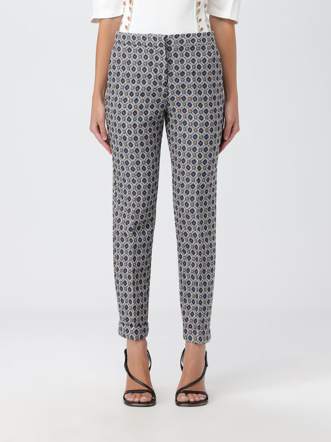 Etro Trousers ETRO Woman colour Blue