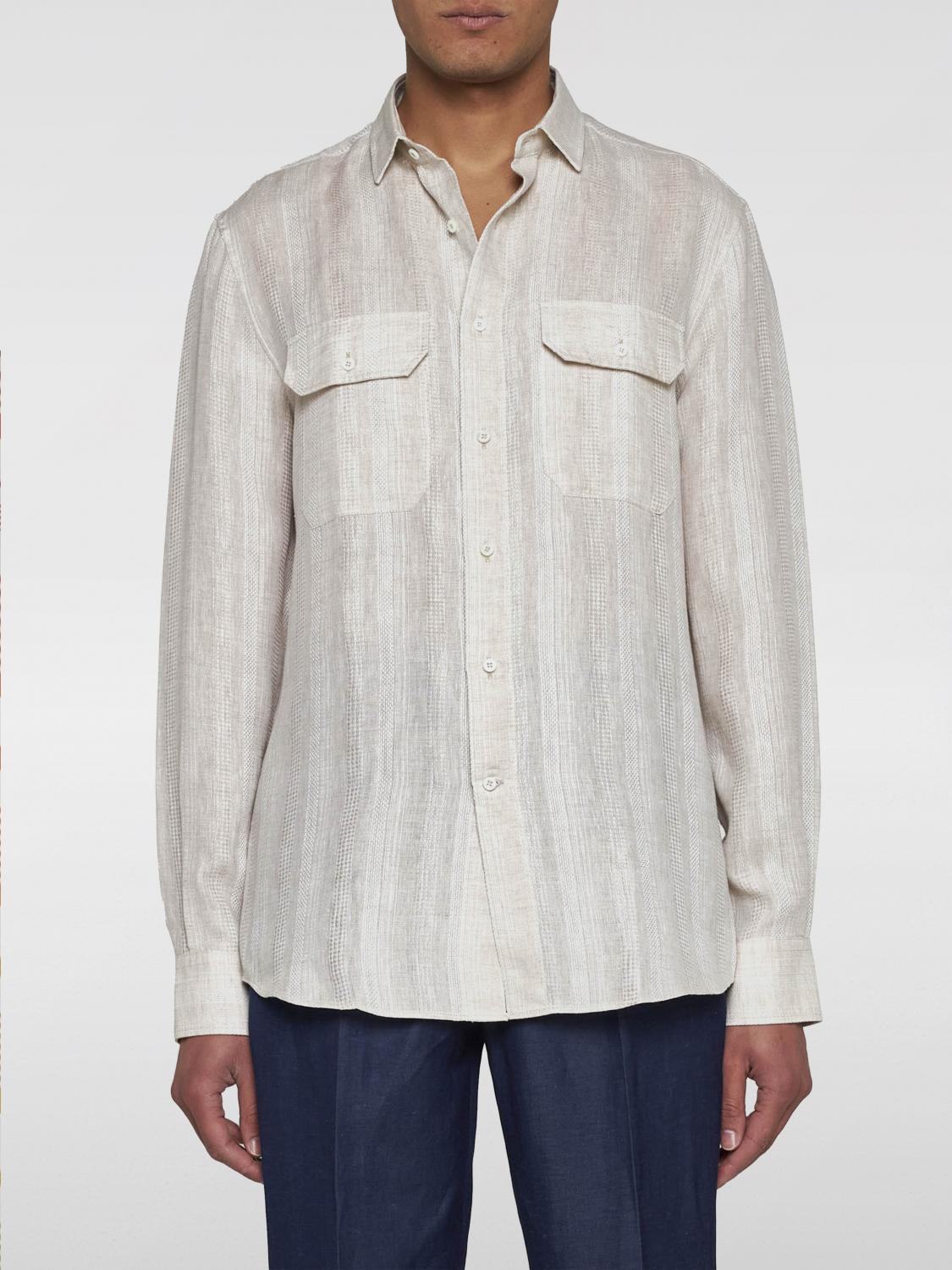 Brunello Cucinelli Shirt BRUNELLO CUCINELLI Men color Beige