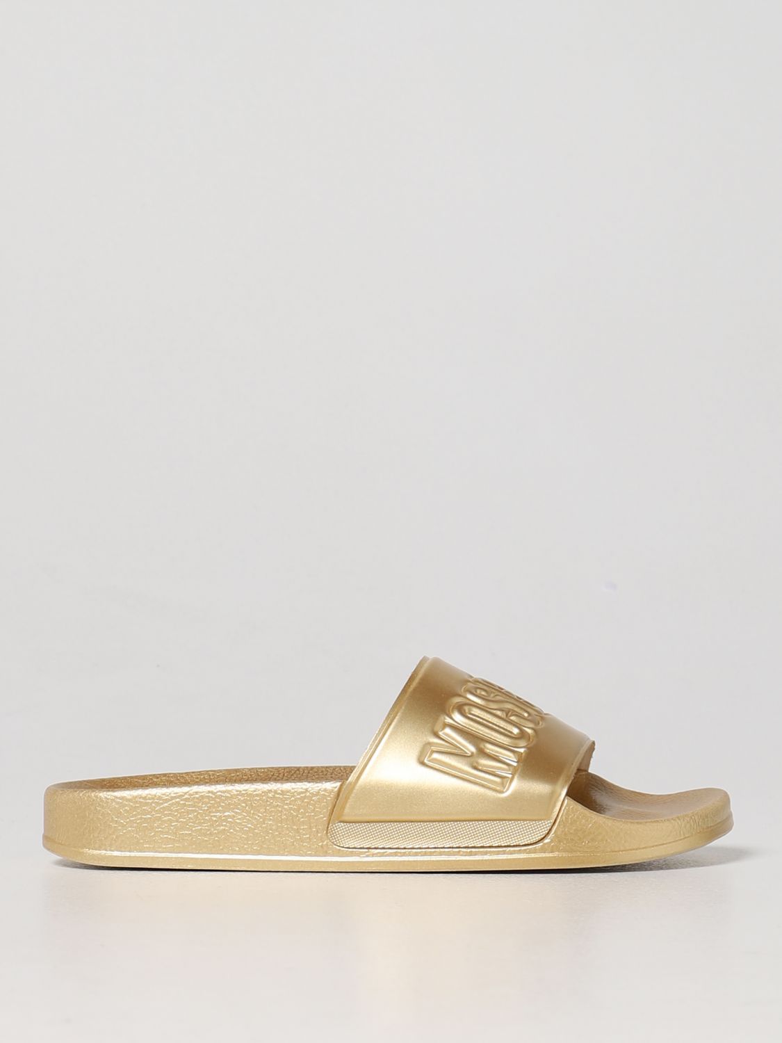 Moschino Couture Flat Sandals MOSCHINO COUTURE Woman colour Gold