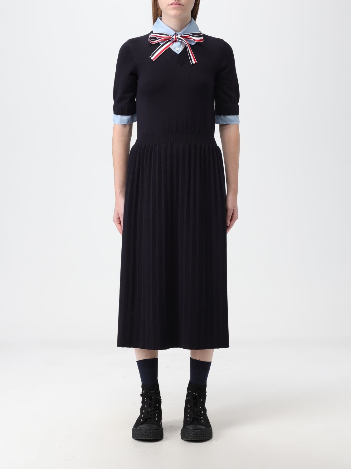 Thom Browne Dress THOM BROWNE Woman colour Blue