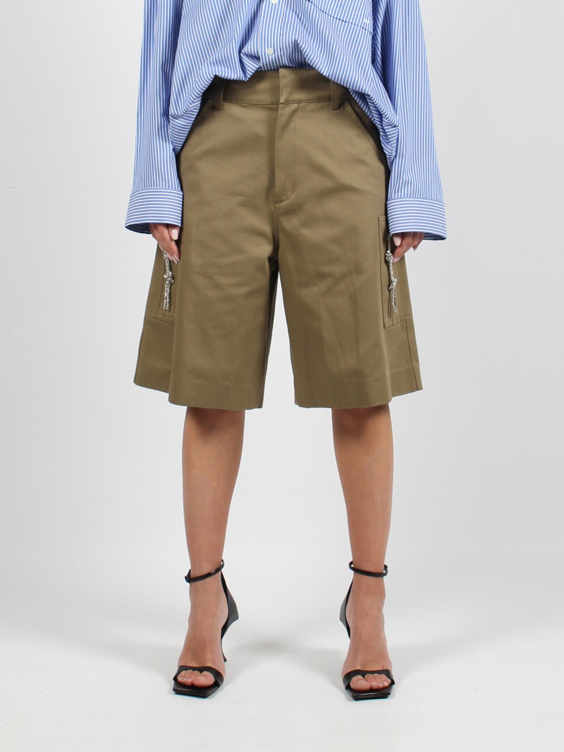 DARKPARK Short DARKPARK Woman color Military