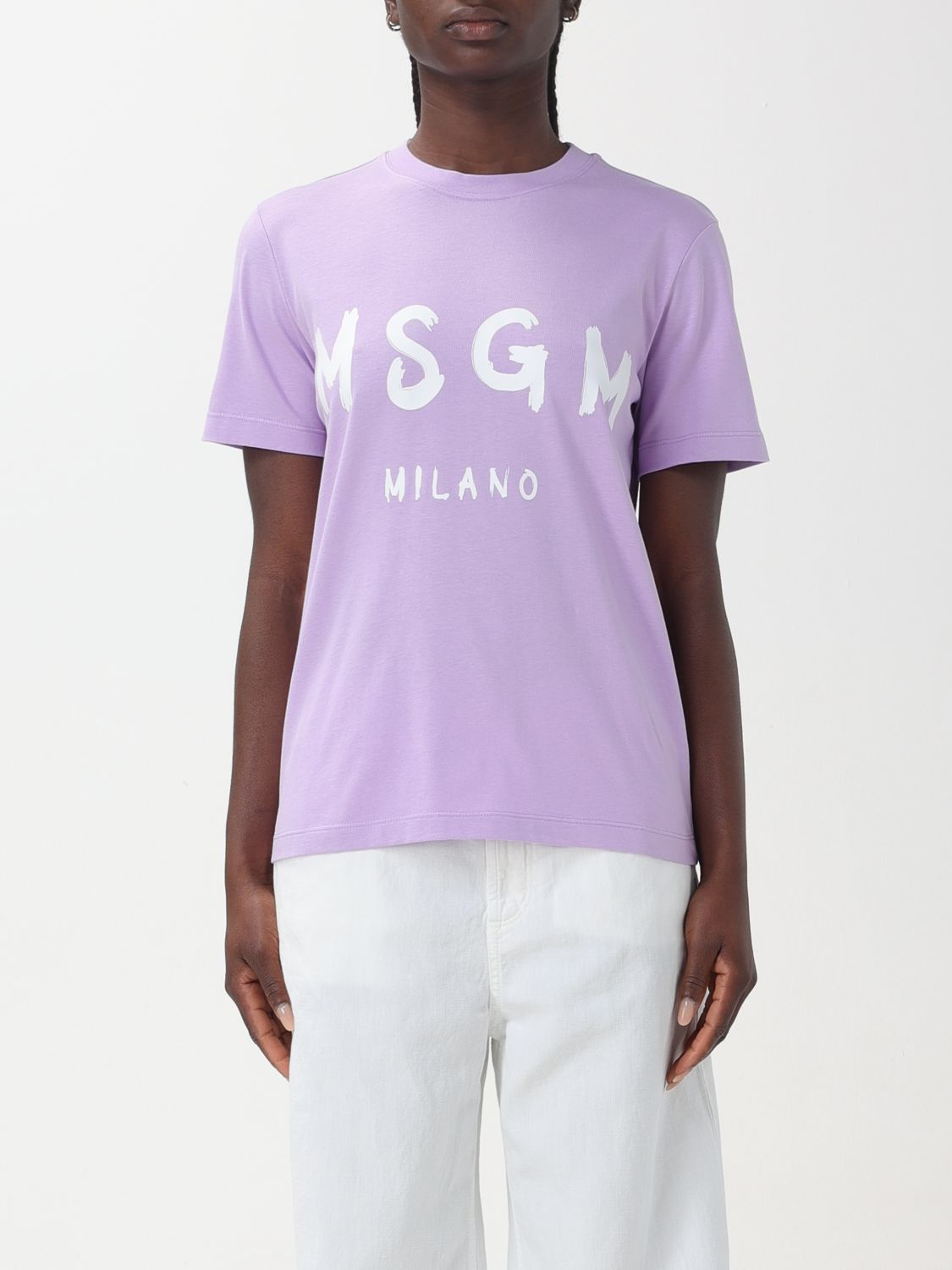 Msgm T-Shirt MSGM Woman colour Lilac