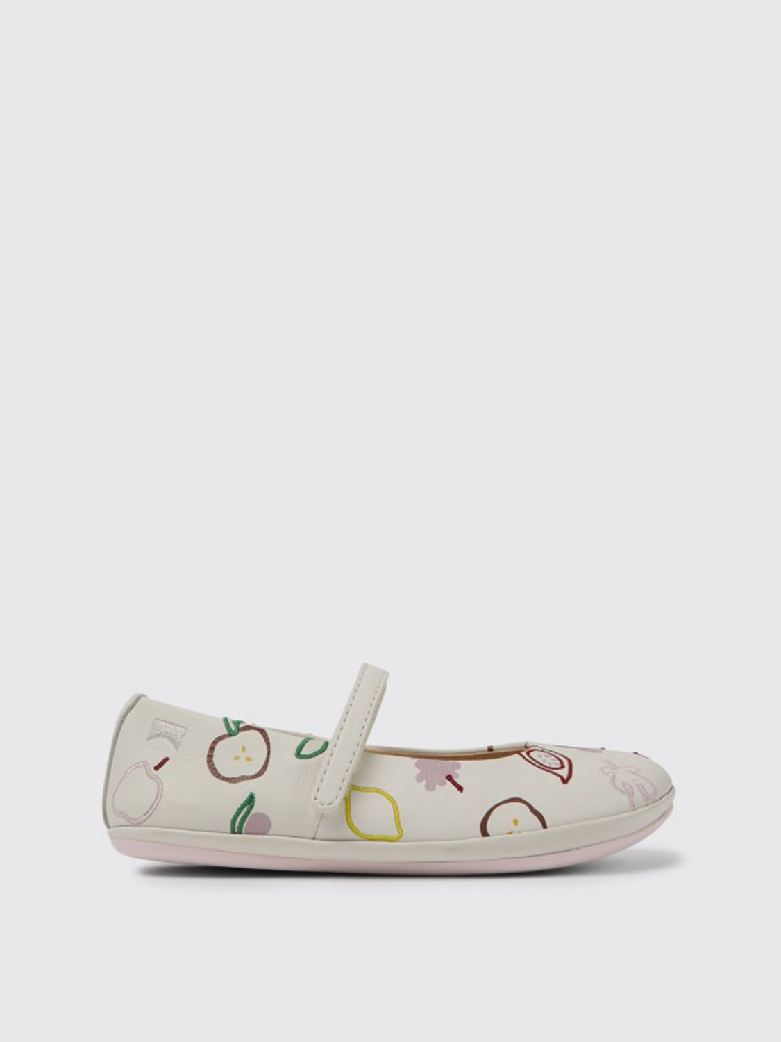 Camper Twins ballet flats in white leather