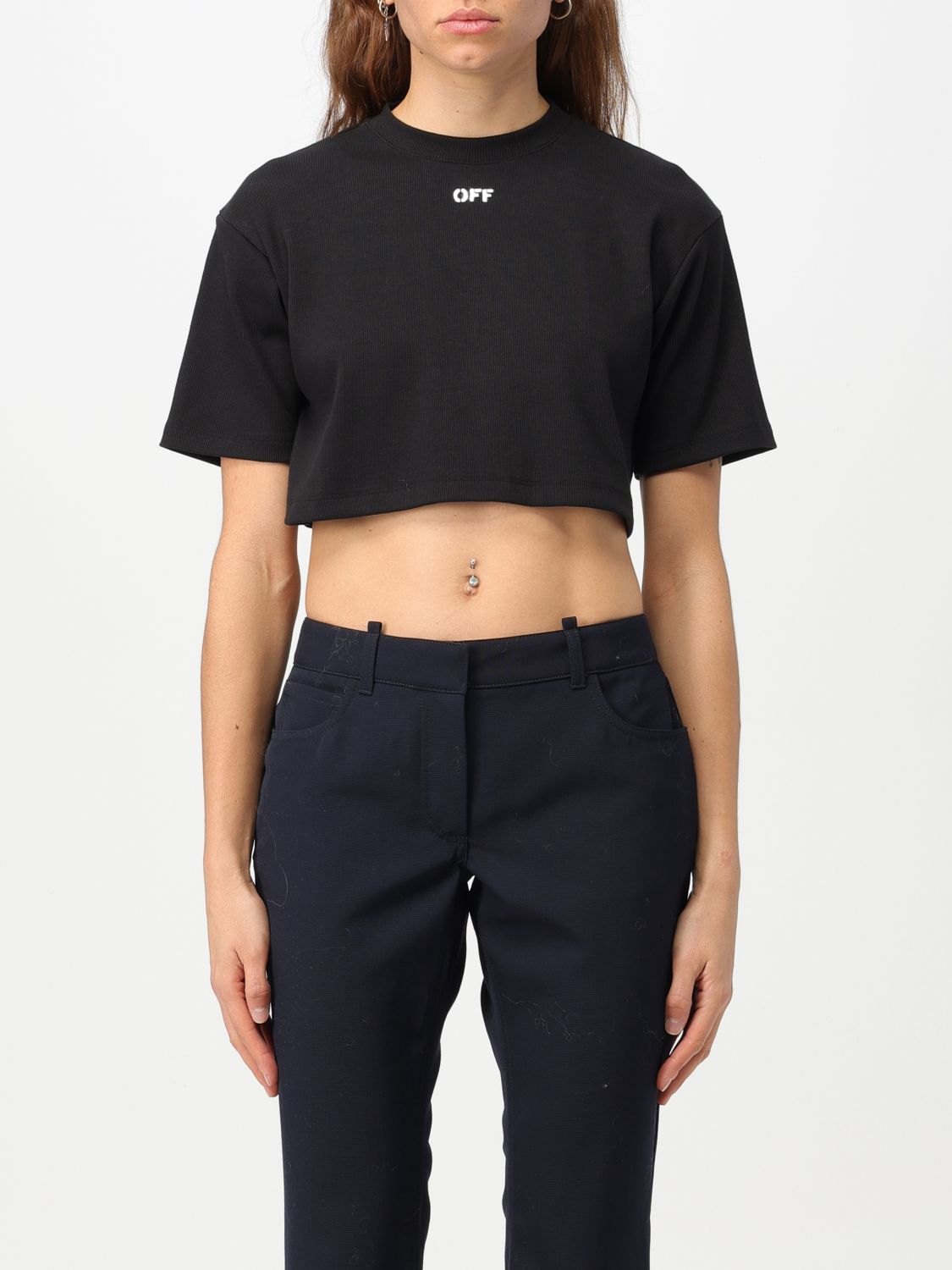 OFF-WHITE T-Shirt OFF-WHITE Woman colour Black