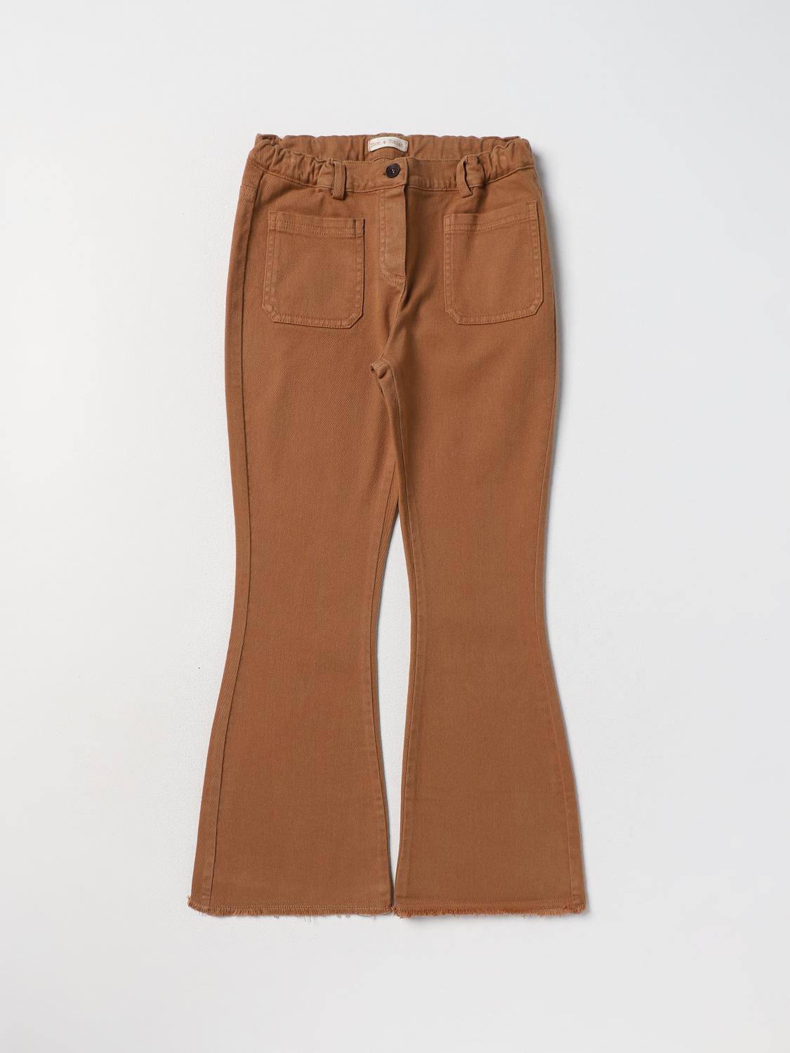 Zhoe & Tobiah Trousers ZHOE & TOBIAH Kids colour Brown