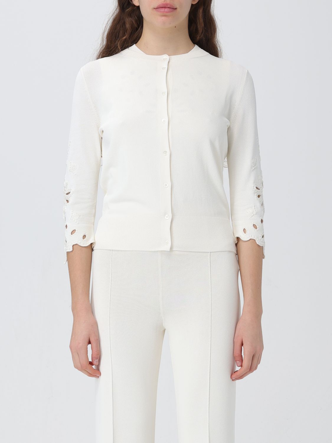 Ermanno Scervino Cardigan ERMANNO SCERVINO Woman colour White