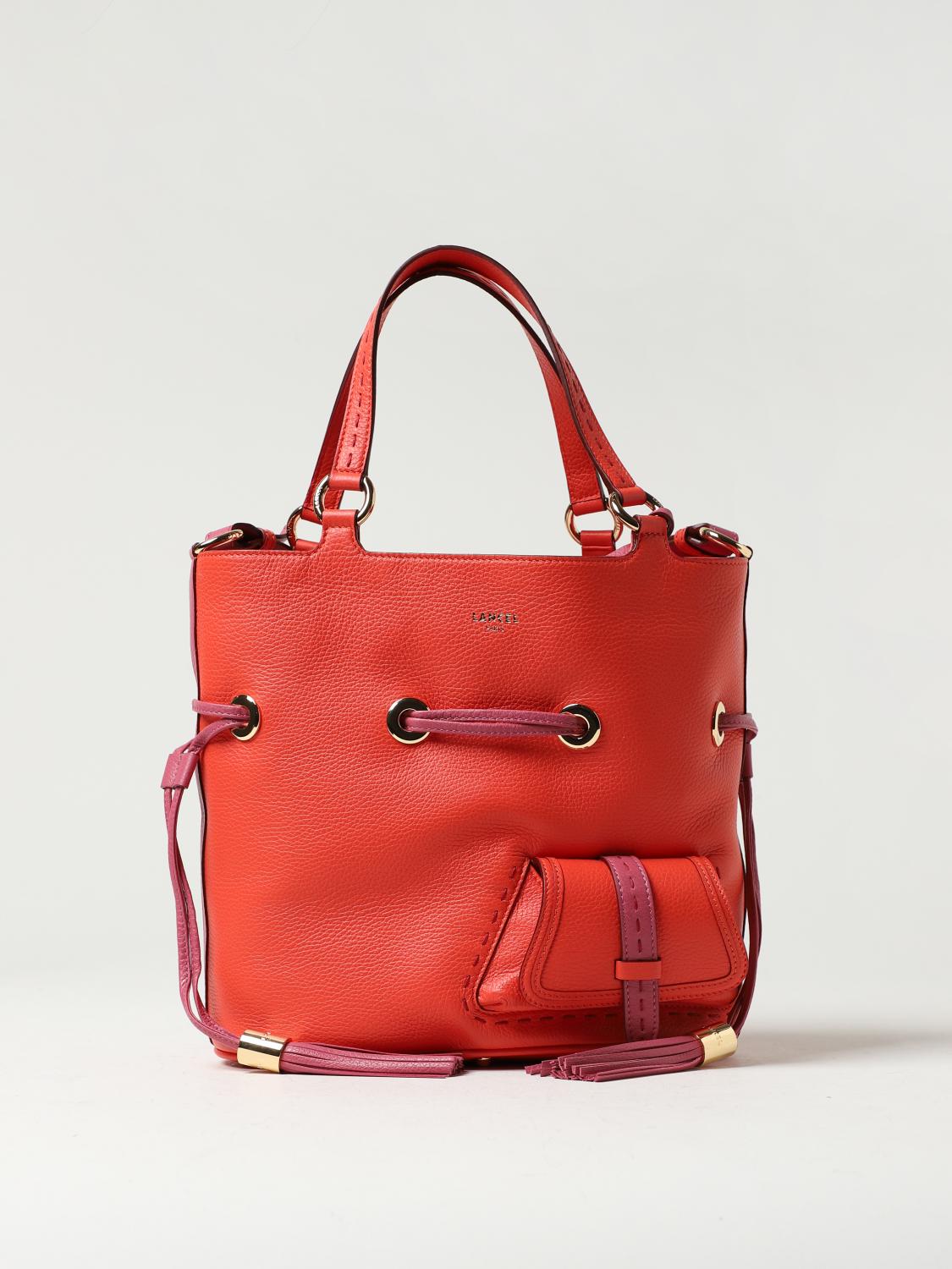 Lancel Handbag LANCEL Woman colour Orange