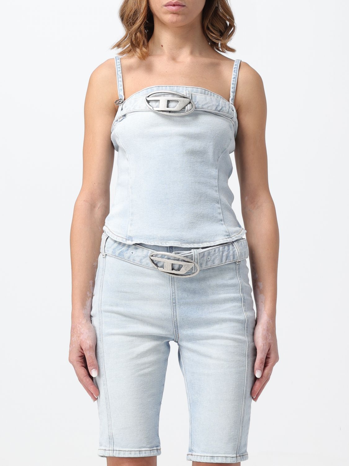 Diesel Top DIESEL Woman colour Denim