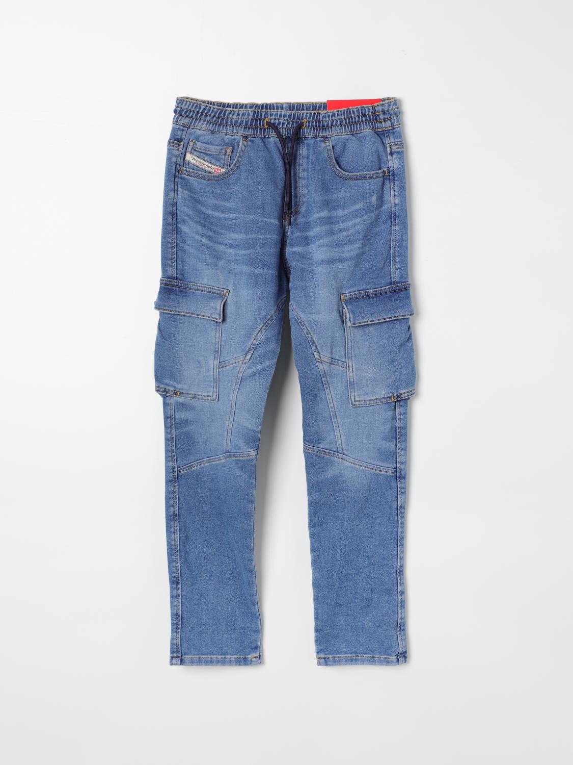 Diesel Trousers DIESEL Kids colour Denim