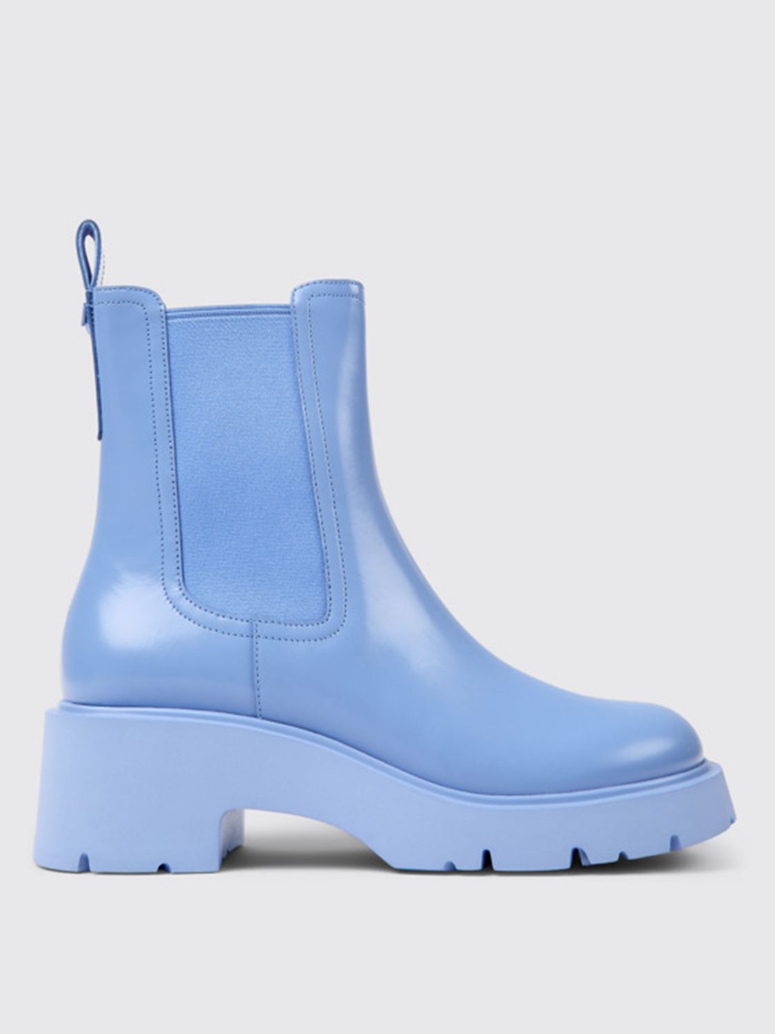 Camper Flat Ankle Boots CAMPER Woman colour Blue