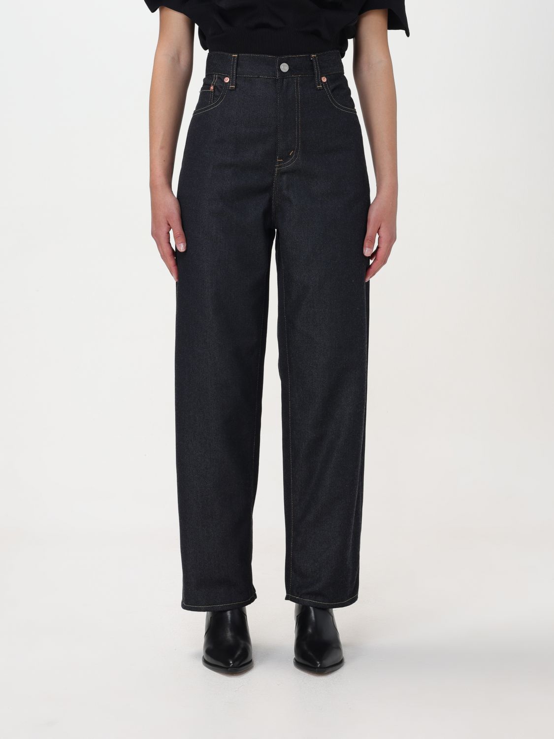 Junya Watanabe Trousers JUNYA WATANABE Woman colour Denim