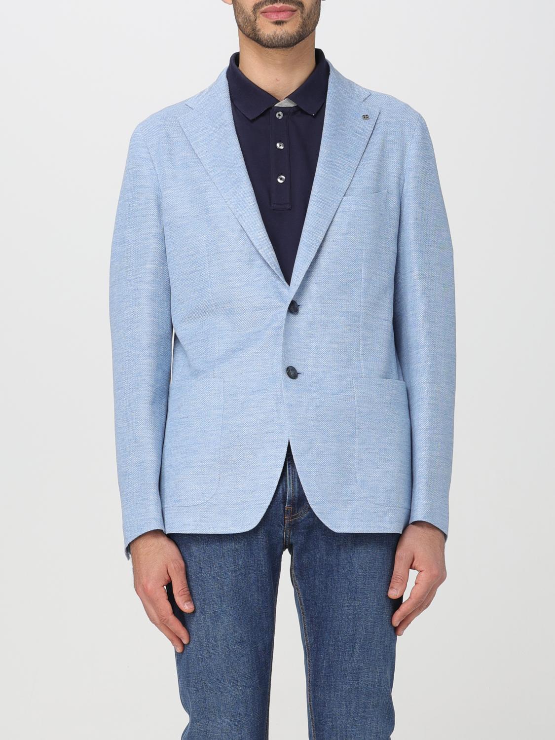 Tagliatore Blazer TAGLIATORE Men colour Gnawed Blue