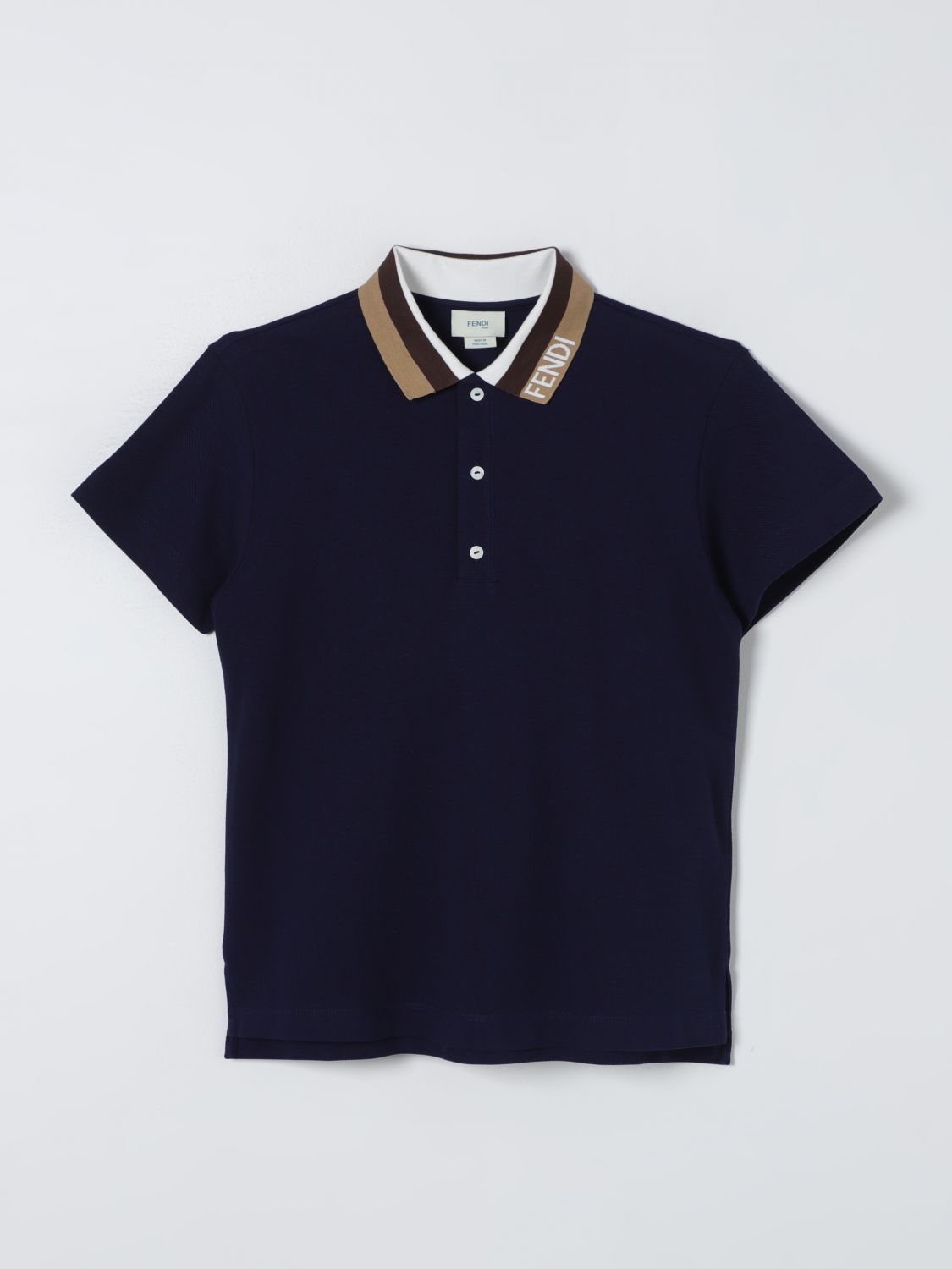 Fendi Kids Polo Shirt FENDI KIDS Kids colour Black