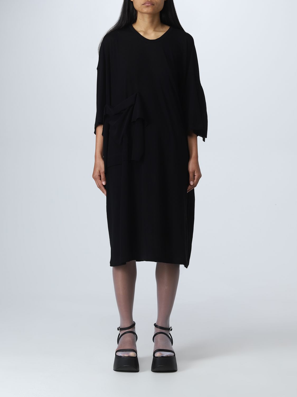 Yohji Yamamoto Dress YOHJI YAMAMOTO Woman colour Black