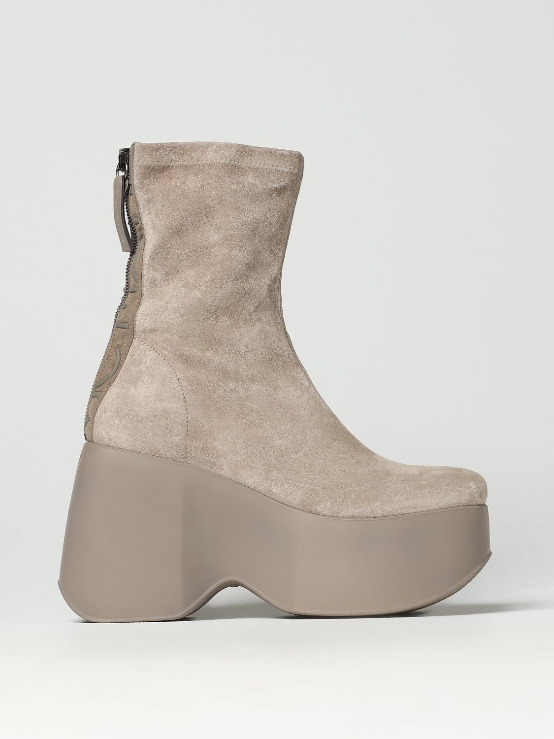 Vic Matié Flat Ankle Boots VIC MATIÉ Woman colour Beige