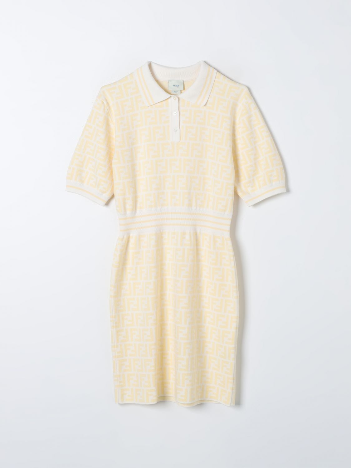 Fendi Kids Dress FENDI KIDS Kids colour Yellow