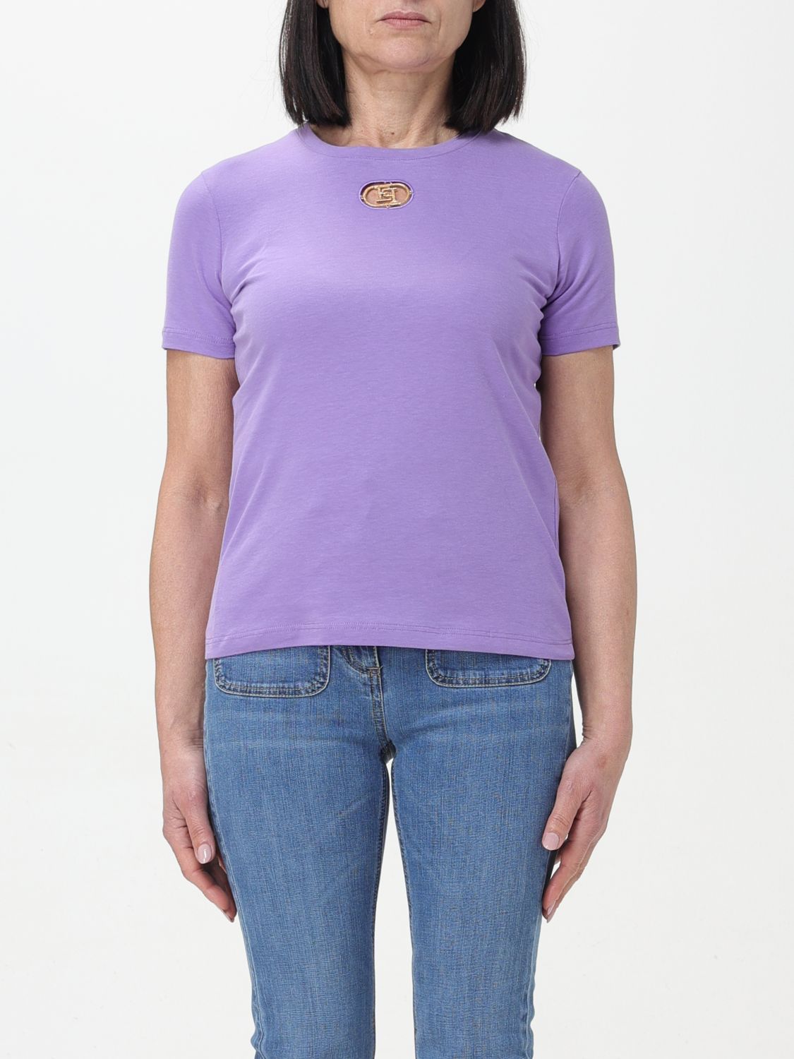 Elisabetta Franchi T-Shirt ELISABETTA FRANCHI Woman colour Violet