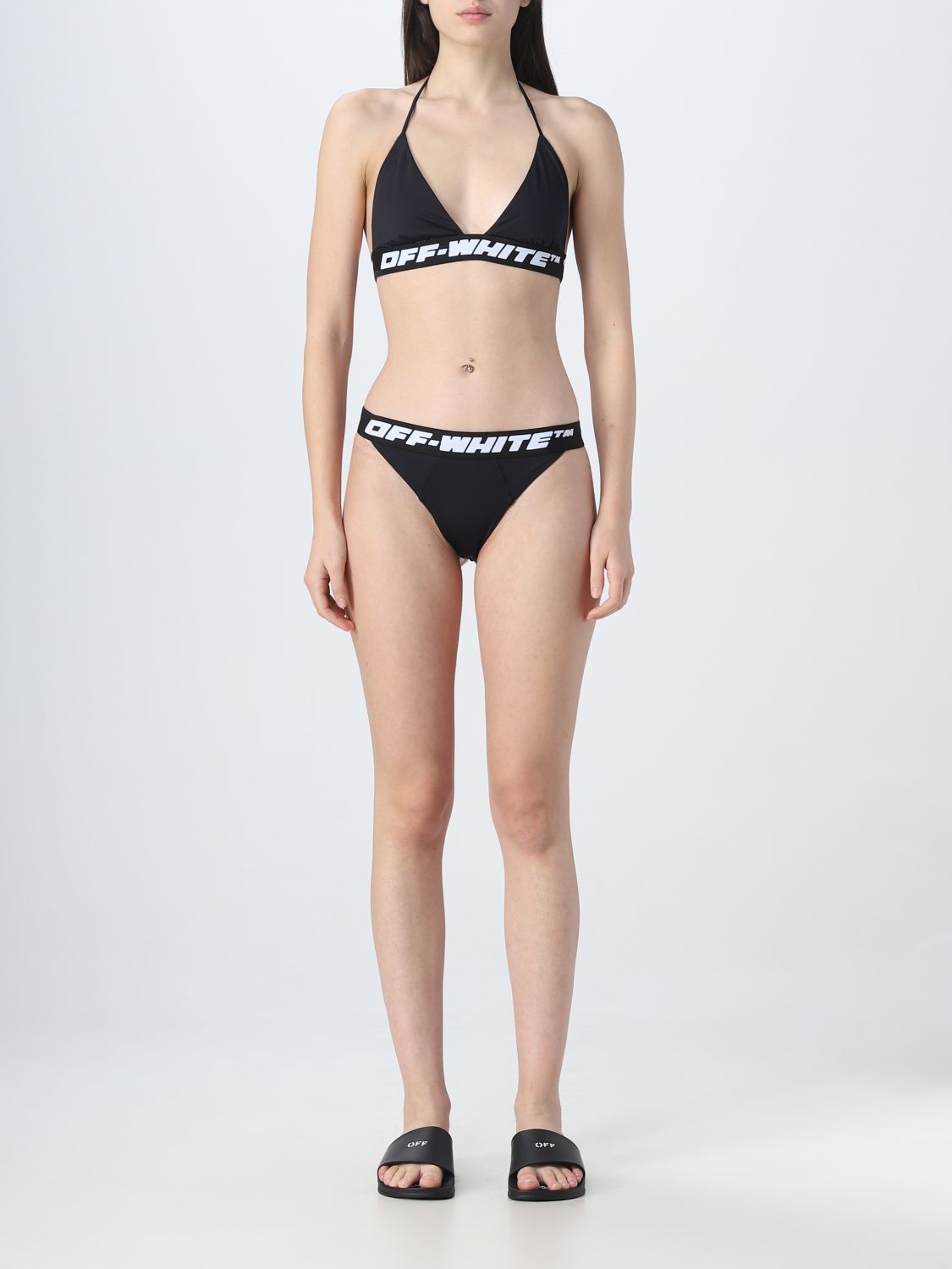 OFF-WHITE Swimsuit OFF-WHITE Woman colour Black