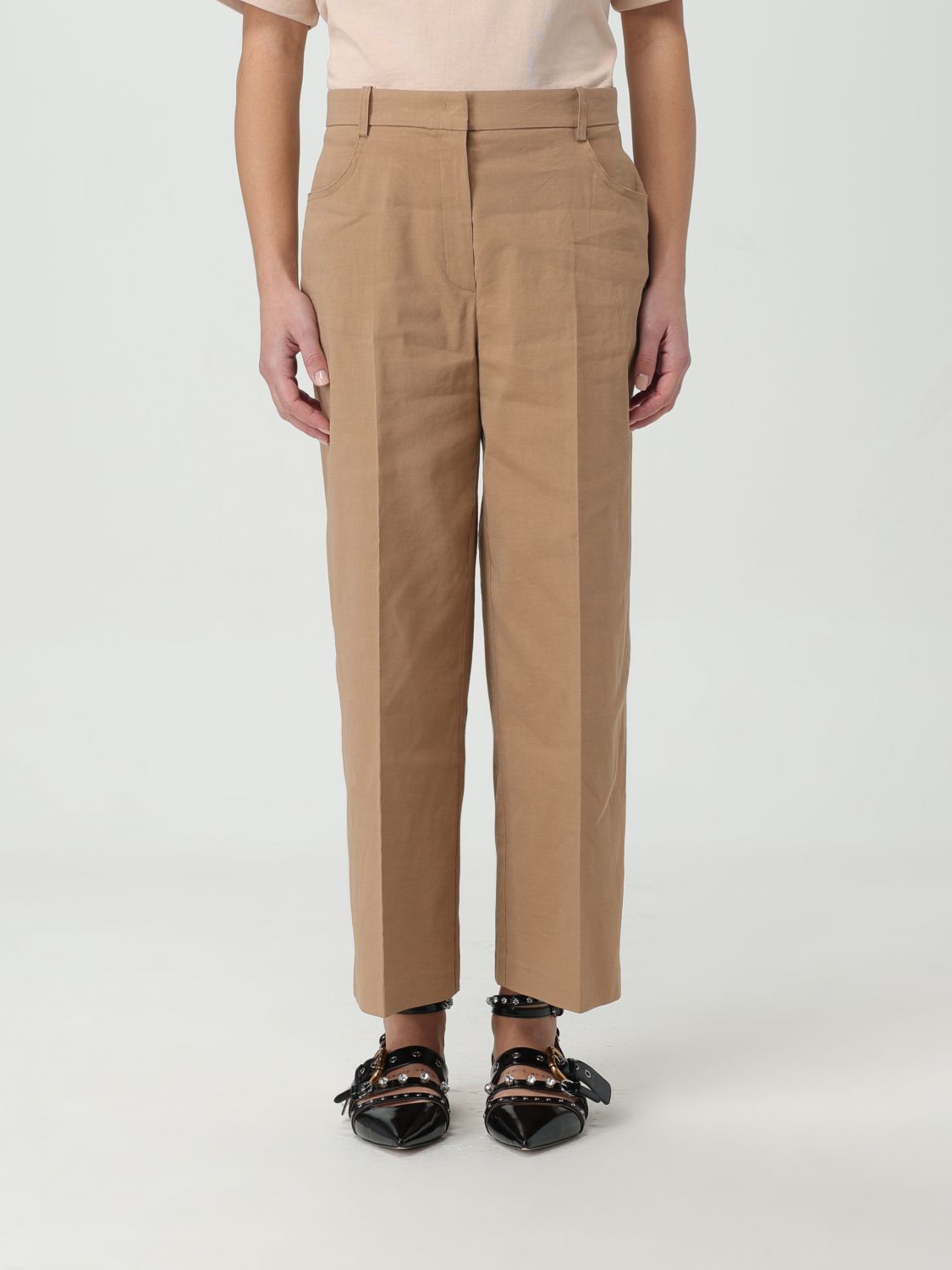 Pinko Trousers PINKO Woman colour Brown