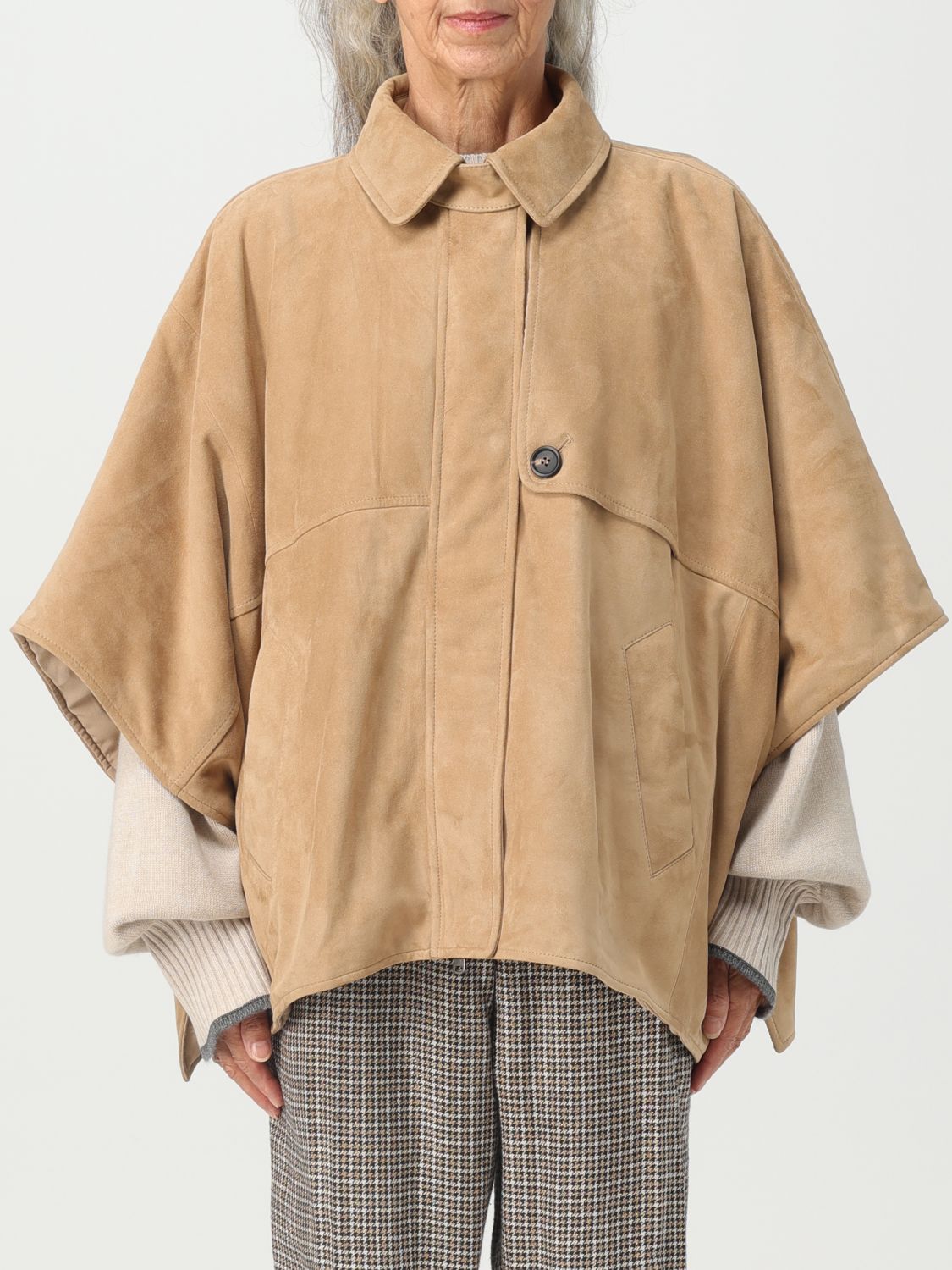 Brunello Cucinelli Cloak BRUNELLO CUCINELLI Woman colour Beige