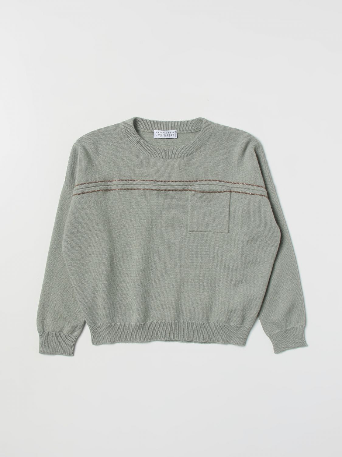 Brunello Cucinelli Jumper BRUNELLO CUCINELLI Kids colour Green