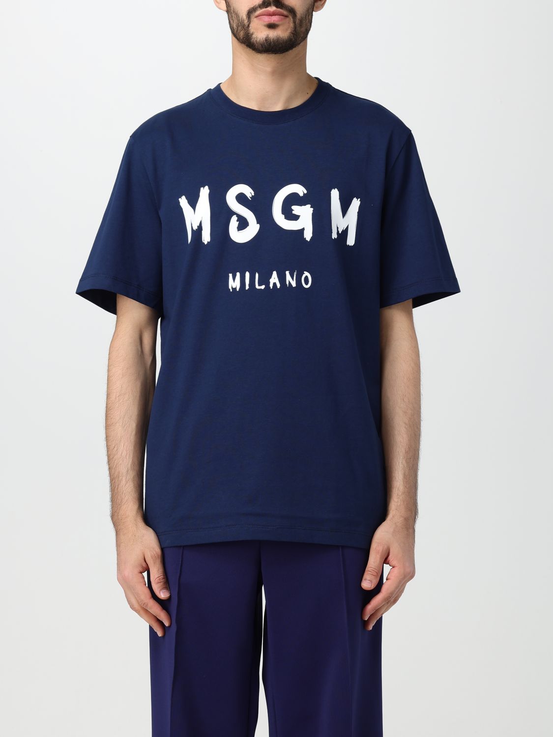 Msgm T-Shirt MSGM Men colour Blue