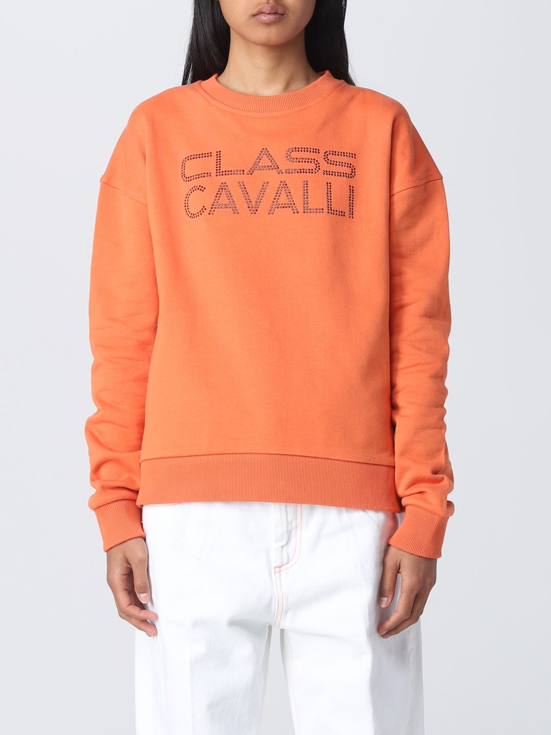 Class Roberto Cavalli Sweatshirt CLASS ROBERTO CAVALLI Woman colour Orange