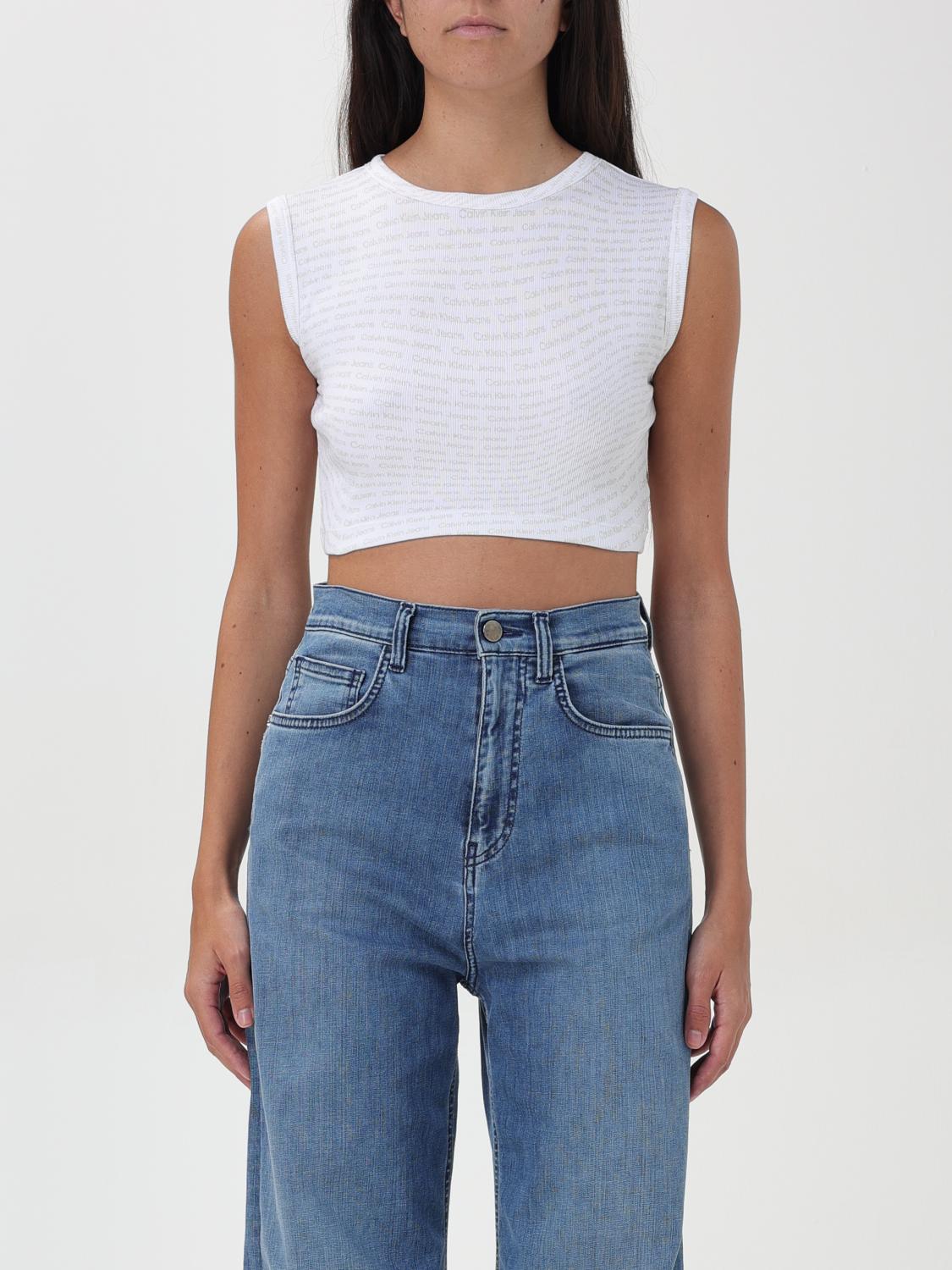 Ck Jeans Top CK JEANS Woman color White